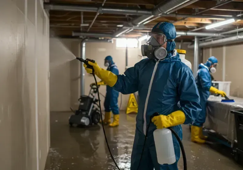 Basement Sanitization and Antimicrobial Treatment process in Penns Grove, NJ